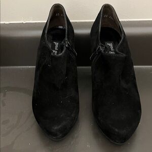 Paul Green Midnight Suede Ankle Booties
